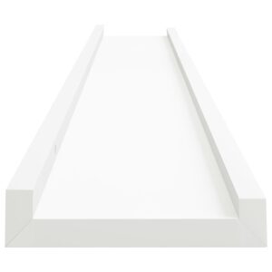 vidaXL Tavellist 2 st vit 80x9x3 cm MDF - Bild 5