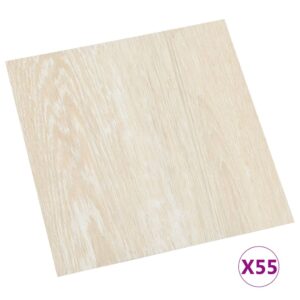 vidaXL Självhäftande golvplankor 55 st PVC 5,11 m² beige - Bild 2