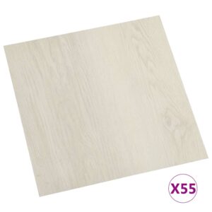 vidaXL Självhäftande golvplankor 55 st PVC 5,11 m² beige - Bild 2