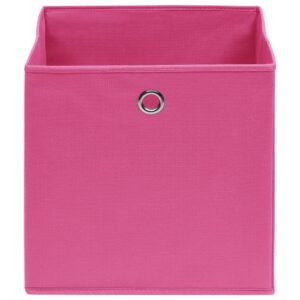 vidaXL Förvaringslådor 4 st non-woven tyg 28x28x28 cm rosa - Bild 4