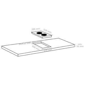 vidaXL Flexizone induktionshäll med 2 plattor touchkontroll 3500W - Bild 4