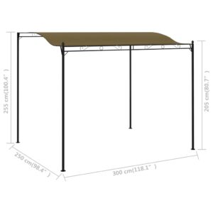 vidaXL Paviljong 3x2,4 m taupe 180 g/m² - Bild 6