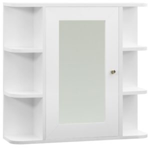 vidaXL Spegelskåp för badrum vit 66x17x63 cm MDF - Bild 2