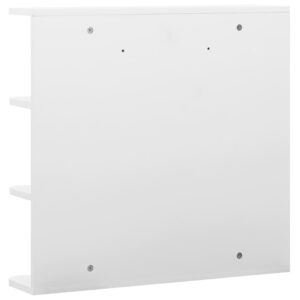 vidaXL Spegelskåp för badrum vit 66x17x63 cm MDF - Bild 6