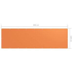 vidaXL Balkongskärm orange 120x400 cm oxfordtyg - Bild 5