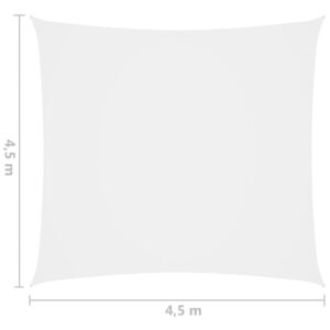 vidaXL Solsegel oxfordtyg fyrkantigt 4,5x4,5 m vit - Bild 6