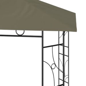 vidaXL Paviljong 3x3x2,7 m taupe 160 g/m² - Bild 4