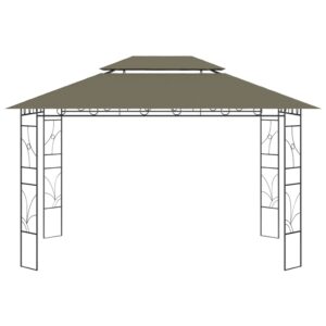 vidaXL Paviljong 4x3x2,7 m taupe 160 g/m² - Bild 3