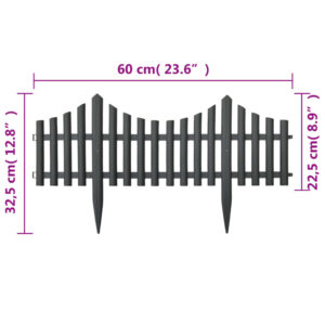 vidaXL Rabattkant 17 delar antracit 10 mm PP - Bild 7