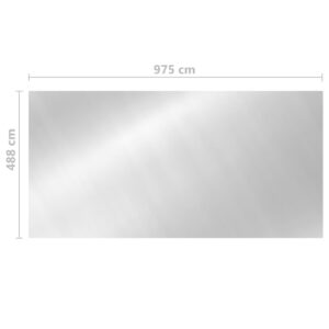 vidaXL Poolskydd silver 975x488 cm PE - Bild 5