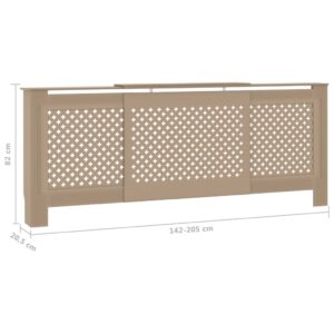 vidaXL Elementskydd MDF 205 cm - Bild 8