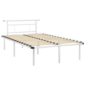 vidaXL Sängram vit metall 120x200 cm - Bild 2