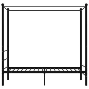 vidaXL Himmelsäng svart metall 90x200 cm - Bild 3