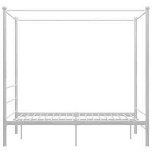 vidaXL Himmelsäng vit metall 140x200 cm - Bild 3