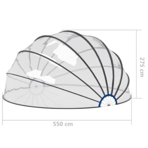 vidaXL Poolkupol 559x275 cm - Bild 7