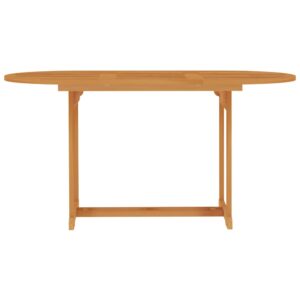 vidaXL Trädgårdsbord 150x90x75 cm massiv teak - Bild 2