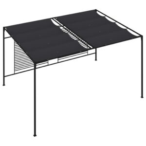 vidaXL Paviljong med infällbart tak 4x3x2,3 m gräddvit 180 g/m² - Bild 5