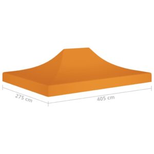 vidaXL Tak till partytält 4x3 m orange 270 g/m² - Bild 6