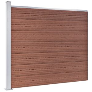 vidaXL Staketpanel WPC 175x146 cm brun - Bild 2