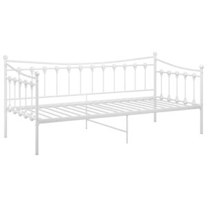 vidaXL Sängram bäddsoffa vit metall 90x200 cm - Bild 5