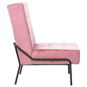 vidaXL Avkopplingsstol 65x79x87 cm rosa sammet - Bild 3