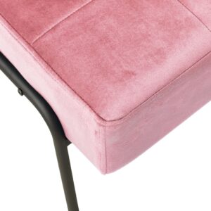 vidaXL Avkopplingsstol 65x79x87 cm rosa sammet - Bild 5