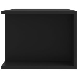 vidaXL TV-bänk med LED-belysning svart 90x39x30 cm - Bild 9