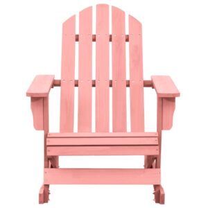 vidaXL Gungstol adirondack massivt granträ rosa - Bild 2