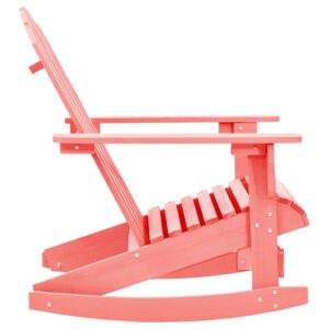 vidaXL Gungstol adirondack massivt granträ rosa - Bild 3