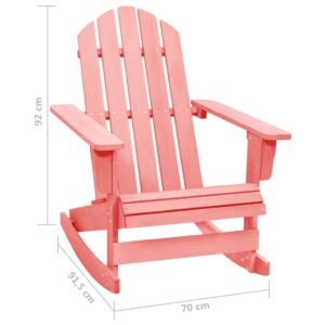 vidaXL Gungstol adirondack massivt granträ rosa - Bild 6