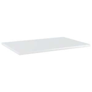 vidaXL Hyllplan 4 st vit högglans 60x40x1,5 cm konstruerat trä - Bild 2