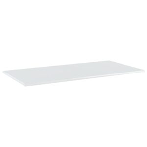 vidaXL Hyllplan 4 st vit högglans 100x50x1,5 cm konstruerat trä - Bild 2