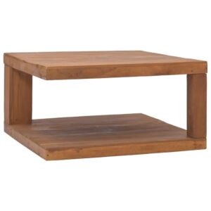 vidaXL Soffbord 65x65x33 cm massiv teak - Bild 5