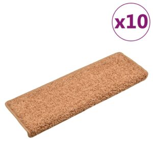 vidaXL Trappstegsmattor 10 st 65x21x4 cm brun - Bild 2