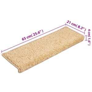 vidaXL Trappstegsmattor 10 st 65x21x4 cm brun - Bild 8