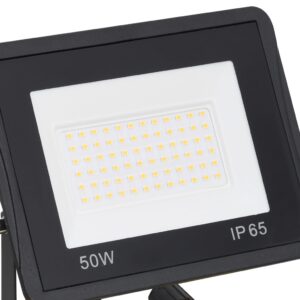 vidaXL Strålkastare med handtag 2x50 W LED varmvit - Bild 8