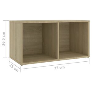 vidaXL TV-bänk sonoma-ek 72x35x36,5 cm konstruerat trä - Bild 9