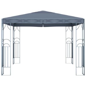 vidaXL Paviljong med ljusslinga LED 300x300 cm antracit - Bild 4