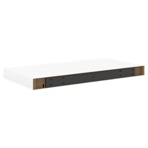 vidaXL Svävande vägghylla ek och vit 50x23x3,8 cm MDF - Bild 6