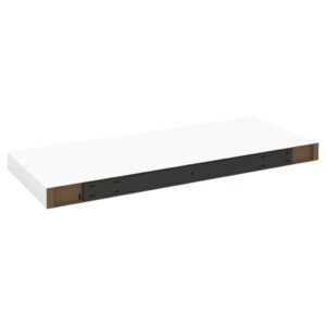 vidaXL Svävande vägghyllor 4 st ek och vit 60x23,5x3,8 cm MDF - Bild 7