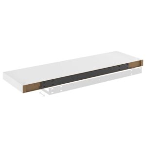 vidaXL Svävande vägghyllor 4 st ek och vit 80x23,5x3,8 cm MDF - Bild 8