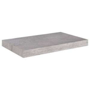 vidaXL Svävande vägghyllor 2 st betonggrå 50x23x3,8 cm MDF - Bild 4