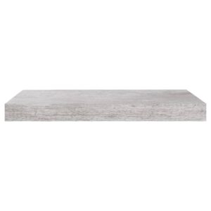 vidaXL Svävande vägghyllor 2 st betonggrå 50x23x3,8 cm MDF - Bild 5