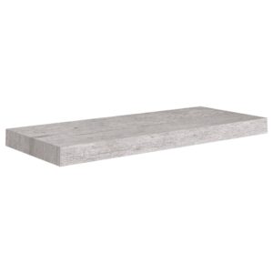 vidaXL Svävande vägghyllor 4 st betonggrå 60x23,5x3,8 cm MDF - Bild 4