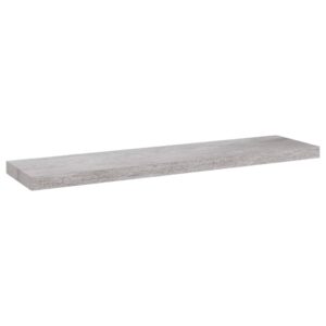 vidaXL Svävande vägghyllor 4 st betonggrå 90x23,5x3,8 cm MDF - Bild 4