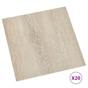 vidaXL Självhäftande golvplankor 20 st PVC 1,86 m² beige - Bild 2