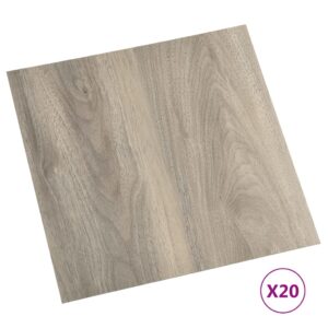 vidaXL Självhäftande golvplankor 20 st PVC 1,86 m² taupe - Bild 2