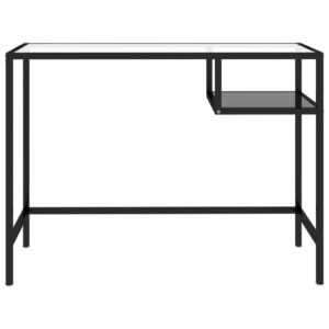 vidaXL Datorbord svart 100x36x74 cm glas - Bild 3