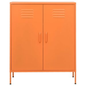 vidaXL Förvaringsskåp orange 80x35x101,5 cm stål - Bild 5