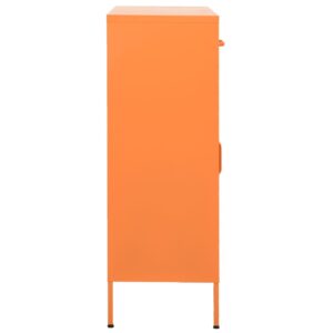 vidaXL Förvaringsskåp orange 80x35x101,5 cm stål - Bild 6